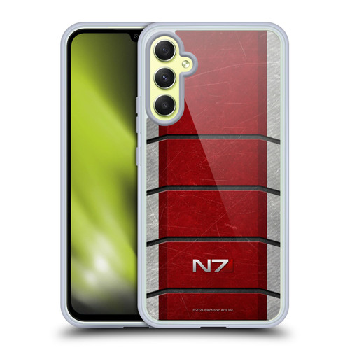 EA Bioware Mass Effect Graphics N7 Logo Armor Soft Gel Case for Samsung Galaxy A34 5G