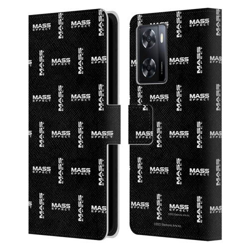 EA Bioware Mass Effect Graphics Logo Pattern Leather Book Wallet Case Cover For OPPO A57s