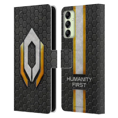 EA Bioware Mass Effect Graphics Cerberus Logo Leather Book Wallet Case Cover For Samsung Galaxy A14 5G