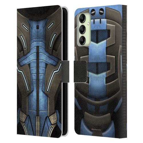 EA Bioware Mass Effect Armor Collection Garrus Vakarian Leather Book Wallet Case Cover For Samsung Galaxy A14 5G