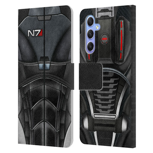 EA Bioware Mass Effect Armor Collection N7 Leather Book Wallet Case Cover For Samsung Galaxy A34 5G