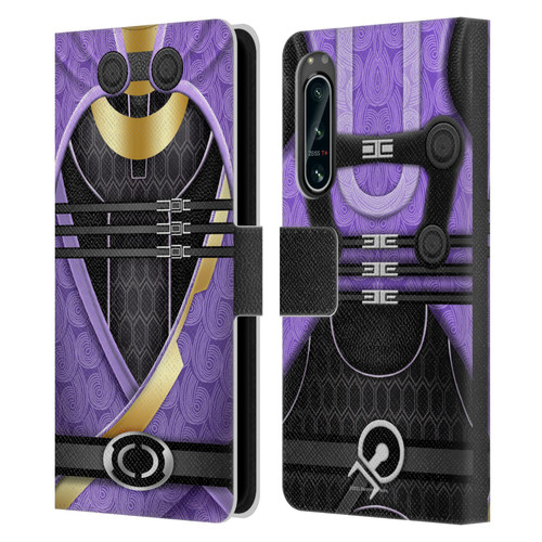 EA Bioware Mass Effect Armor Collection Tali'Zorah nar Rayya Leather Book Wallet Case Cover For Sony Xperia 5 IV