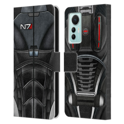 EA Bioware Mass Effect Armor Collection N7 Leather Book Wallet Case Cover For Xiaomi 12 Lite