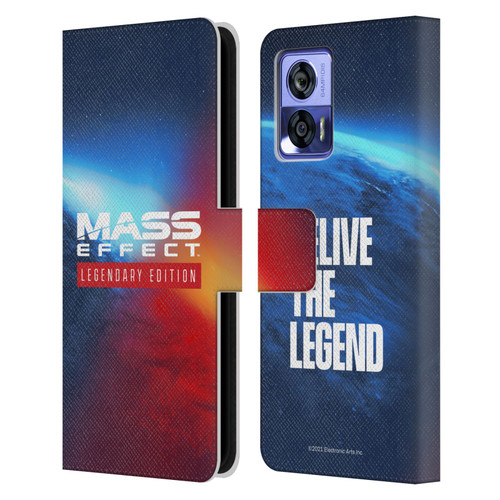 EA Bioware Mass Effect Legendary Graphics Logo Key Art Leather Book Wallet Case Cover For Motorola Edge 30 Neo 5G