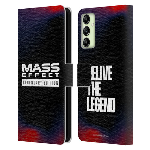 EA Bioware Mass Effect Legendary Graphics Logo Leather Book Wallet Case Cover For Samsung Galaxy A14 5G