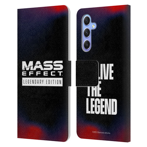 EA Bioware Mass Effect Legendary Graphics Logo Leather Book Wallet Case Cover For Samsung Galaxy A34 5G