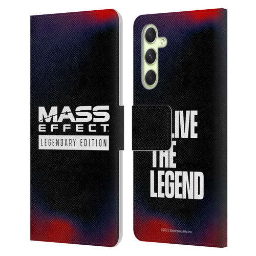 EA Bioware Mass Effect Legendary Graphics Logo Leather Book Wallet Case Cover For Samsung Galaxy A54 5G