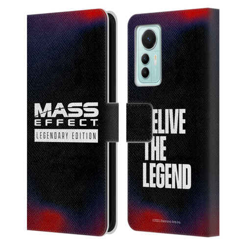 EA Bioware Mass Effect Legendary Graphics Logo Leather Book Wallet Case Cover For Xiaomi 12 Lite