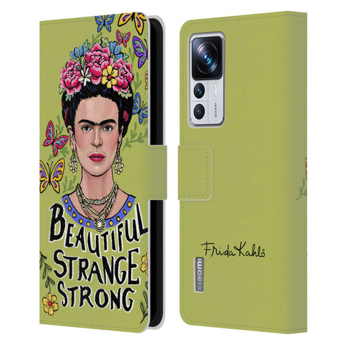 Frida Kahlo Art & Quotes Beautiful Woman Leather Book Wallet Case Cover For Xiaomi 12T Pro
