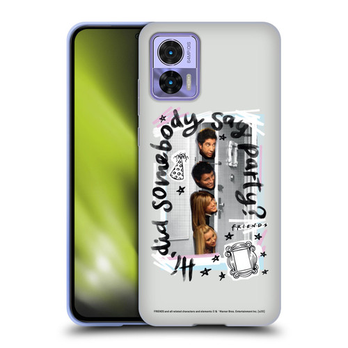Friends TV Show Doodle Art Somebody Say Party Soft Gel Case for Motorola Edge 30 Neo 5G