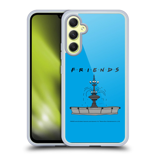 Friends TV Show Iconic Fountain Soft Gel Case for Samsung Galaxy A34 5G