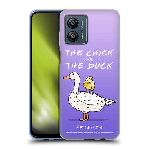 Friends TV Show Key Art Chick And Duck Soft Gel Case for Motorola Moto G53 5G