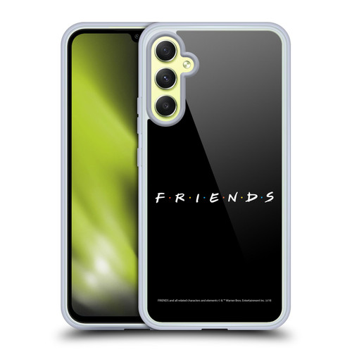 Friends TV Show Logos Black Soft Gel Case for Samsung Galaxy A34 5G