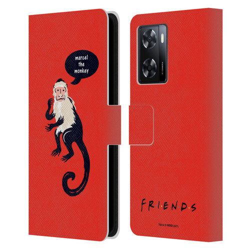 Friends TV Show Iconic Marcel The Monkey Leather Book Wallet Case Cover For OPPO A57s