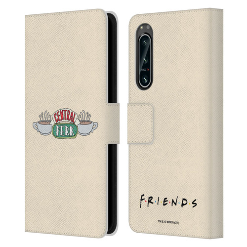 Friends TV Show Iconic Central Perk Leather Book Wallet Case Cover For Sony Xperia 5 IV