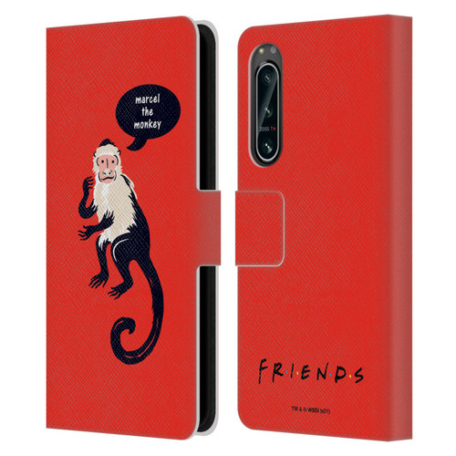 Friends TV Show Iconic Marcel The Monkey Leather Book Wallet Case Cover For Sony Xperia 5 IV