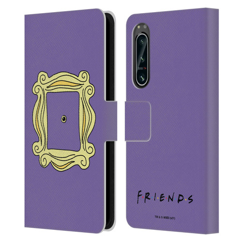Friends TV Show Iconic Peephole Frame Leather Book Wallet Case Cover For Sony Xperia 5 IV