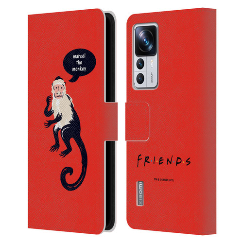 Friends TV Show Iconic Marcel The Monkey Leather Book Wallet Case Cover For Xiaomi 12T Pro