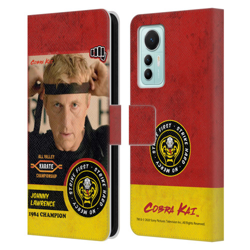 Cobra Kai Graphics 2 Johnny Lawrence Karate Leather Book Wallet Case Cover For Xiaomi 12 Lite