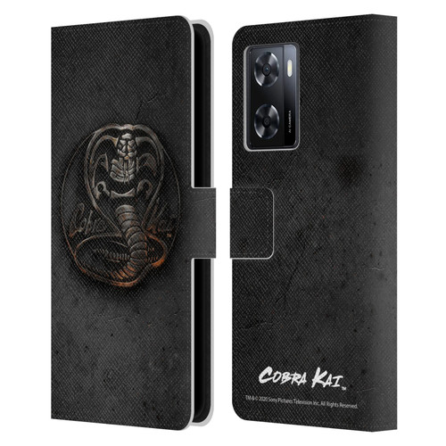 Cobra Kai Graphics Metal Logo Leather Book Wallet Case Cover For OPPO A57s