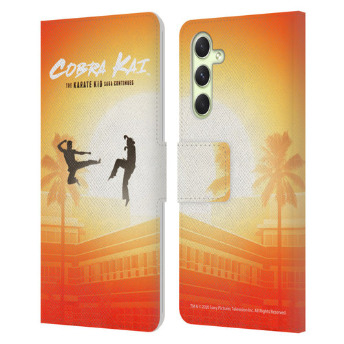 Cobra Kai Graphics Karate Kid Saga Leather Book Wallet Case Cover For Samsung Galaxy A54 5G