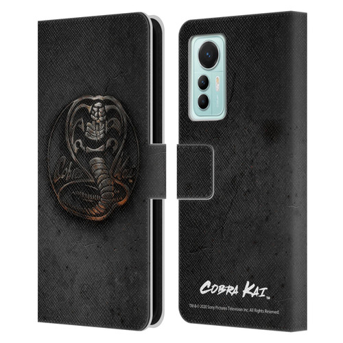 Cobra Kai Graphics Metal Logo Leather Book Wallet Case Cover For Xiaomi 12 Lite