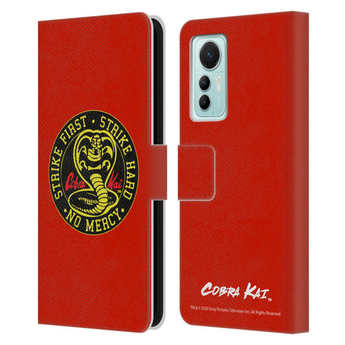 Cobra Kai Graphics Strike Logo Leather Book Wallet Case Cover For Xiaomi 12 Lite