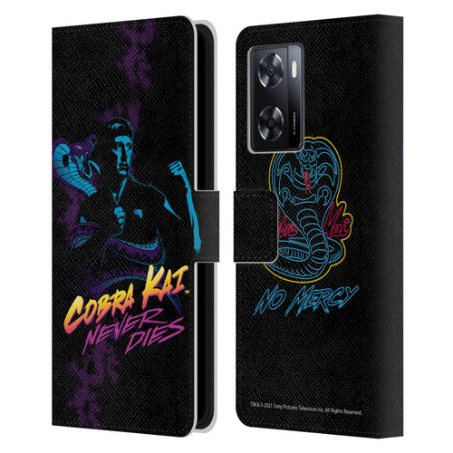 Cobra Kai Key Art Johnny Lawrence Never Dies Leather Book Wallet Case Cover For OPPO A57s