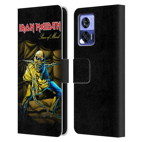 Iron Maiden Album Covers Piece Of Mind Leather Book Wallet Case Cover For Motorola Edge 30 Neo 5G