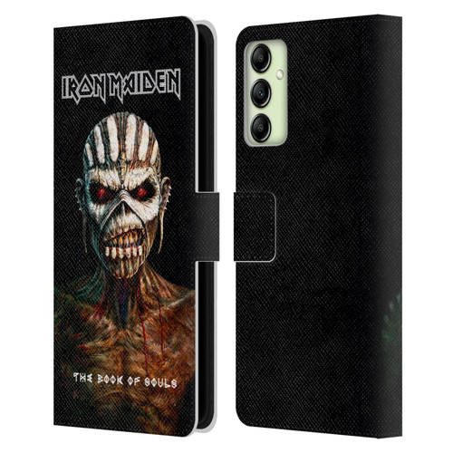 Iron Maiden Album Covers The Book Of Souls Leather Book Wallet Case Cover For Samsung Galaxy A14 5G