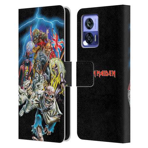 Iron Maiden Art Best Of Beast Leather Book Wallet Case Cover For Motorola Edge 30 Neo 5G