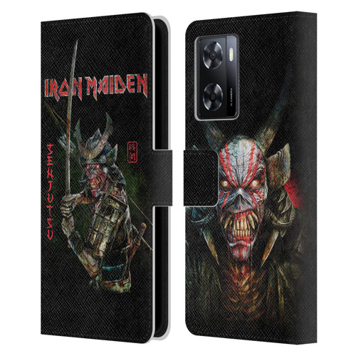 Iron Maiden Senjutsu Album Cover Leather Book Wallet Case Cover For OPPO A57s