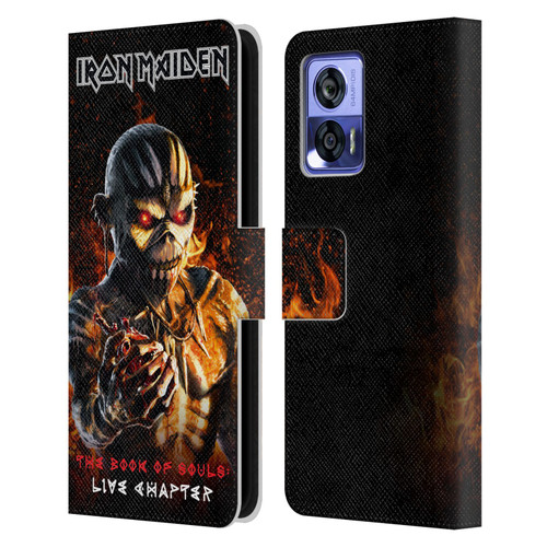 Iron Maiden Tours TBOS Live Chapter Leather Book Wallet Case Cover For Motorola Edge 30 Neo 5G