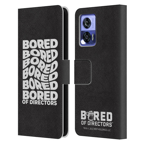 Bored of Directors Graphics Bored Leather Book Wallet Case Cover For Motorola Edge 30 Neo 5G