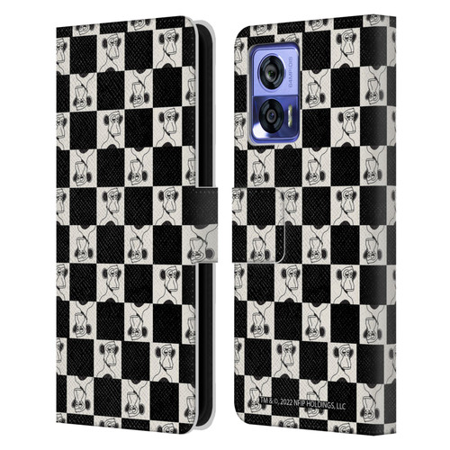 Bored of Directors Graphics Black And White Leather Book Wallet Case Cover For Motorola Edge 30 Neo 5G