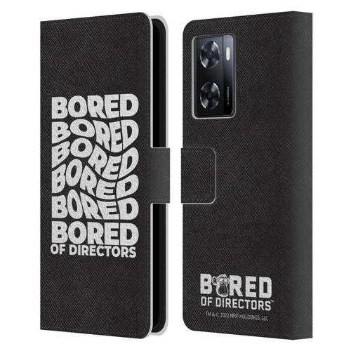 Bored of Directors Graphics Bored Leather Book Wallet Case Cover For OPPO A57s