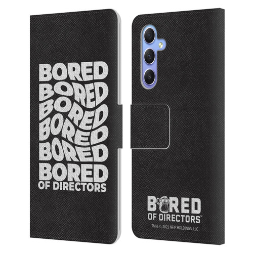 Bored of Directors Graphics Bored Leather Book Wallet Case Cover For Samsung Galaxy A34 5G