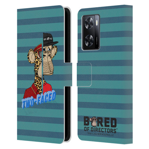 Bored of Directors Key Art Two-Faced Leather Book Wallet Case Cover For OPPO A57s