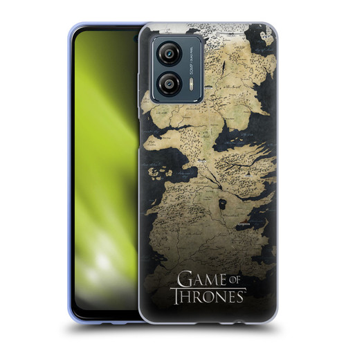 HBO Game of Thrones Key Art Westeros Map Soft Gel Case for Motorola Moto G53 5G