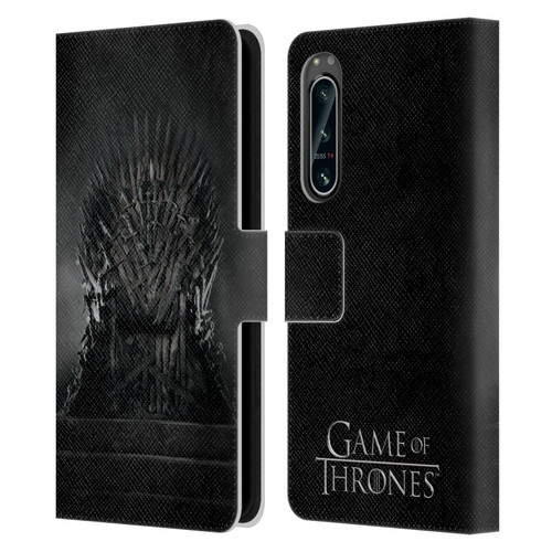 HBO Game of Thrones Key Art Iron Throne Leather Book Wallet Case Cover For Sony Xperia 5 IV