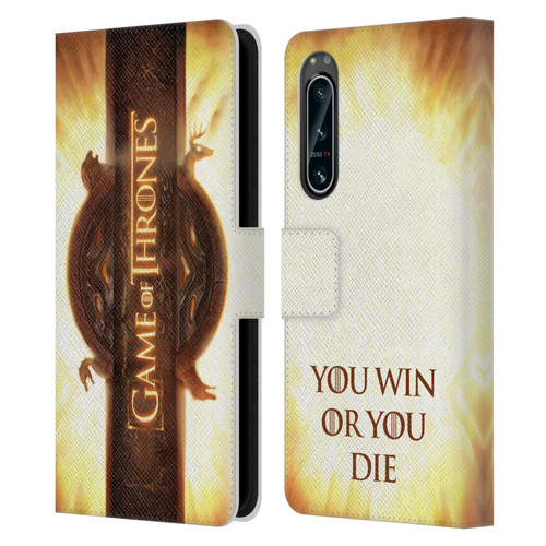 HBO Game of Thrones Key Art Opening Sequence Leather Book Wallet Case Cover For Sony Xperia 5 IV