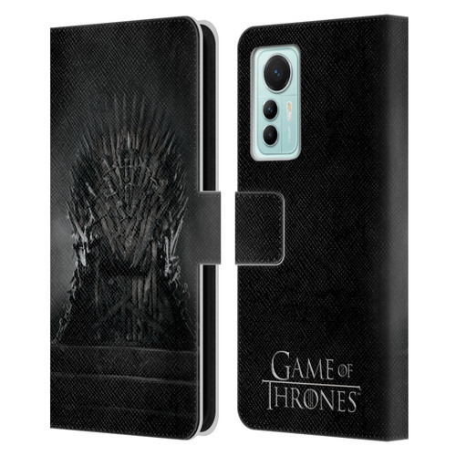 HBO Game of Thrones Key Art Iron Throne Leather Book Wallet Case Cover For Xiaomi 12 Lite