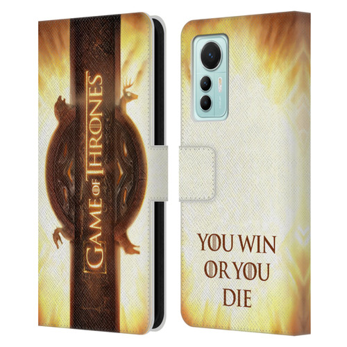 HBO Game of Thrones Key Art Opening Sequence Leather Book Wallet Case Cover For Xiaomi 12 Lite