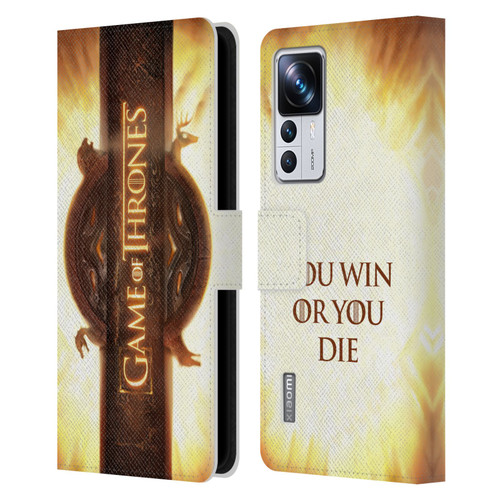 HBO Game of Thrones Key Art Opening Sequence Leather Book Wallet Case Cover For Xiaomi 12T Pro