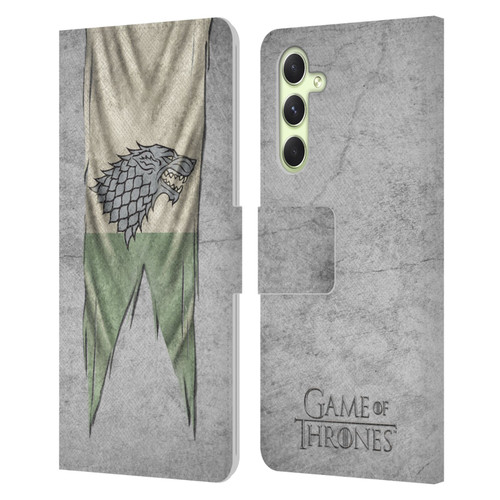 HBO Game of Thrones Sigil Flags Stark Leather Book Wallet Case Cover For Samsung Galaxy A54 5G