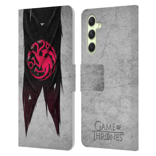 HBO Game of Thrones Sigil Flags Targaryen Leather Book Wallet Case Cover For Samsung Galaxy A54 5G