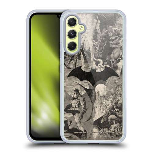 Batman DC Comics Hush Logo Collage Distressed Soft Gel Case for Samsung Galaxy A34 5G