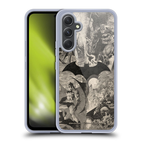 Batman DC Comics Hush Logo Collage Distressed Soft Gel Case for Samsung Galaxy A54 5G