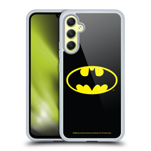 Batman DC Comics Logos Classic Soft Gel Case for Samsung Galaxy A34 5G