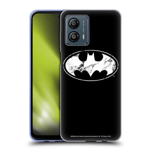Batman DC Comics Logos Marble Soft Gel Case for Motorola Moto G53 5G